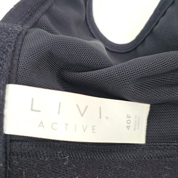 Cacique LIVI Active High-Impact Molded Underwired Sports Bra Black Gray - Picture 8 of 10